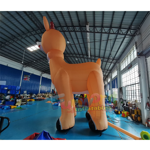 Cheap 20ft high quality reindeer christmas model commercial christmas decorations inflatable for advertising home use