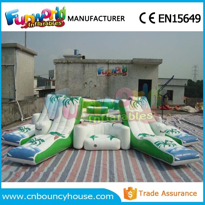 New inflatable lounge island tropical tahiti floating island