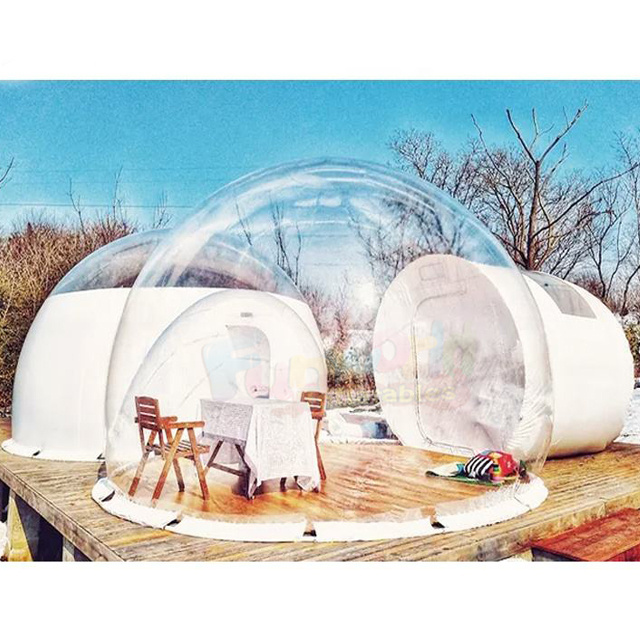 Outdoor 5m diameter pvc plastic party dome restaurant room hotel clear igloo inflatable camping transparent small bubble tent