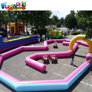 Al aire libre cuadrado hinchables deportivos juegos de carreras de obstaculos pista inflable