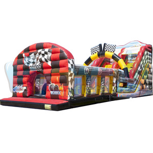 Inflatable race slide jumping castle backyard inflatable bounce house