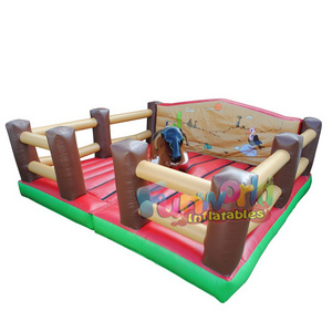 Electronic inflatable rodeo bull riding machine inflatable mechanical bull for sale