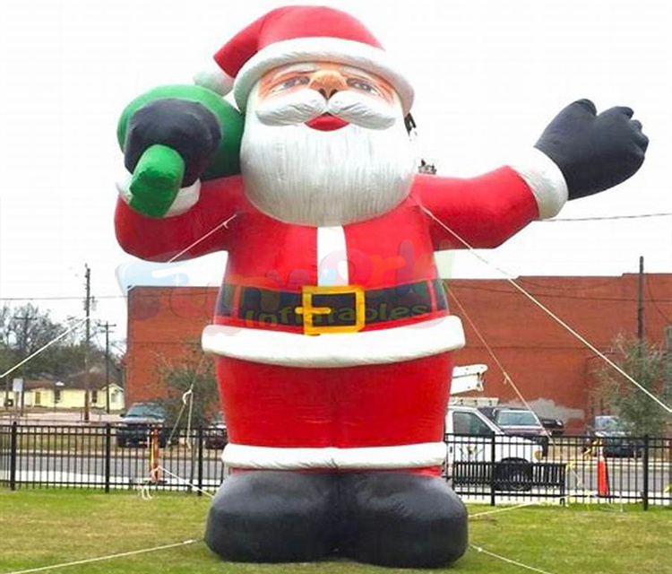 Commercial grade inflables de navidad  blow up christmas decoration advertising inflatable mega santa claus