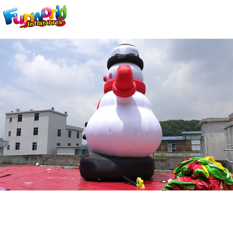 Giant outdoor blow up  advertising decoration inflatable 25ft christmas  snowman Santa with light