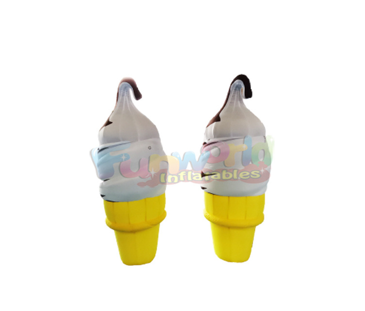 Commercial attractive promotional giant ice cream air characters man inflatable model advertising inflatables