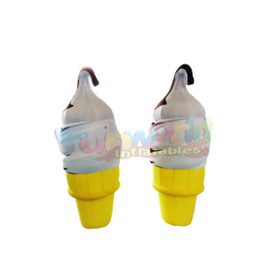 Commercial attractive promotional giant ice cream air characters man inflatable model advertising inflatables