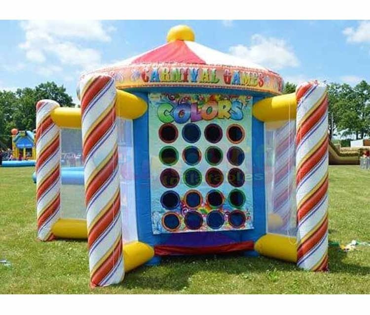 Interactive sport games fun equipment bar enclosure themed party inflatable carnival games booth 5in1 Carnival Games