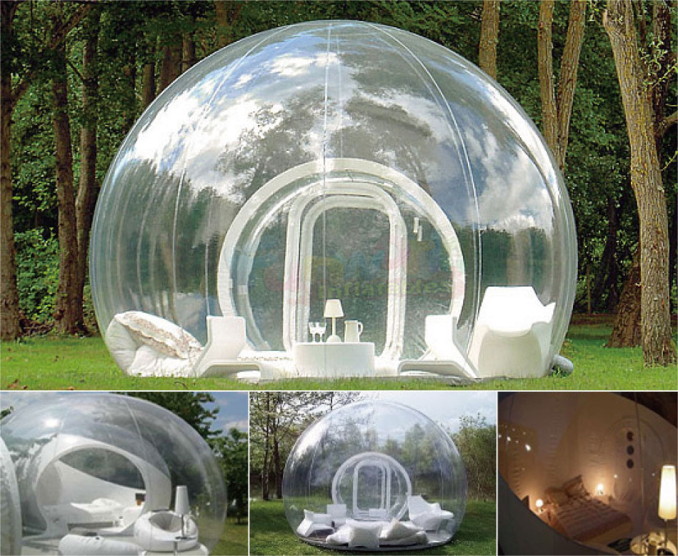 Giant inflatable transparent outdoor dome gonflable bubble tent inflatable camping tent snow igloo