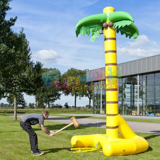 High striker game inflatable hammer striker inflatable smash power games with hammer