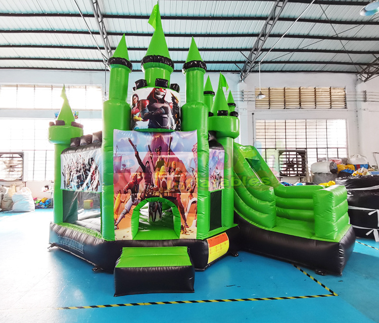 Inflatable castle bouncy slide big jumping castle with pool and prices