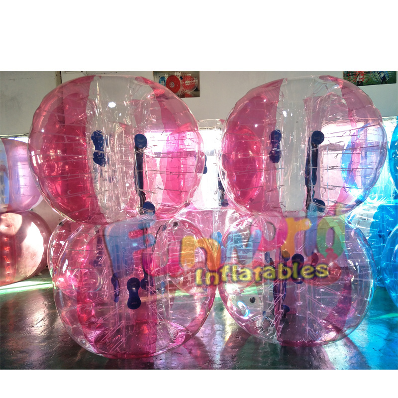 Giant burbuja inflable plastic bubbles sports human sized hamster knocker football battle body inflatable bumper ball