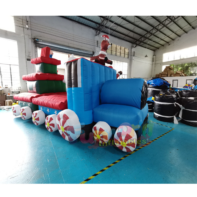 Advertising inflatables 6m  train model Christmas blow ups inflatable Christmas inflatable outdoor party