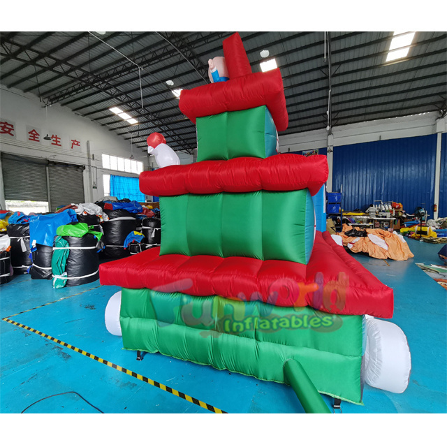 Advertising inflatables 6m  train model Christmas blow ups inflatable Christmas inflatable outdoor party