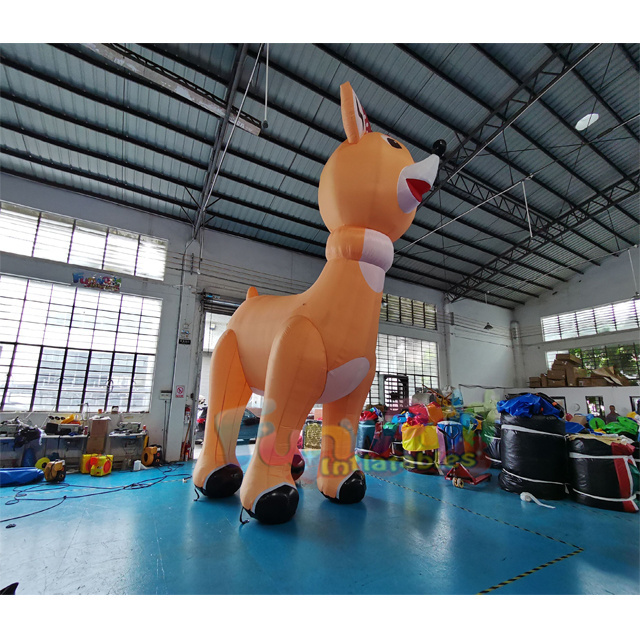 Cheap 20ft high quality reindeer christmas model commercial christmas decorations inflatable for advertising home use