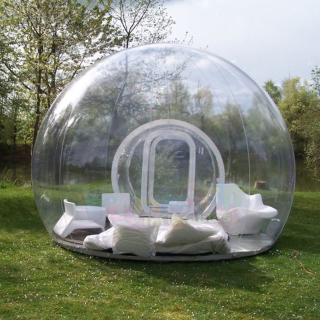 Giant inflatable transparent outdoor dome gonflable bubble tent inflatable camping tent snow igloo