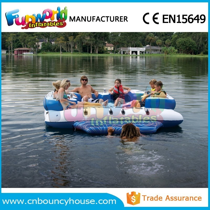 tropical tahiti inflatable floating island inflatable island floating lounge