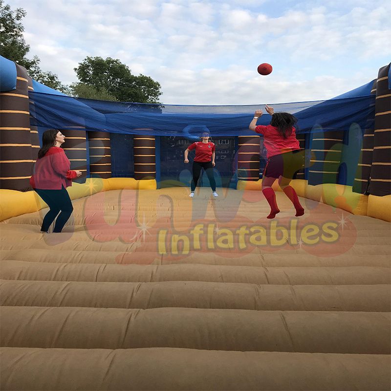 Customized inflatable sports field giant inflatable volleyball sports field for sale