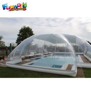 Commercial grade  retractable winter enclosures bubble domes inflat swim tent swimming inflatable pool  cover