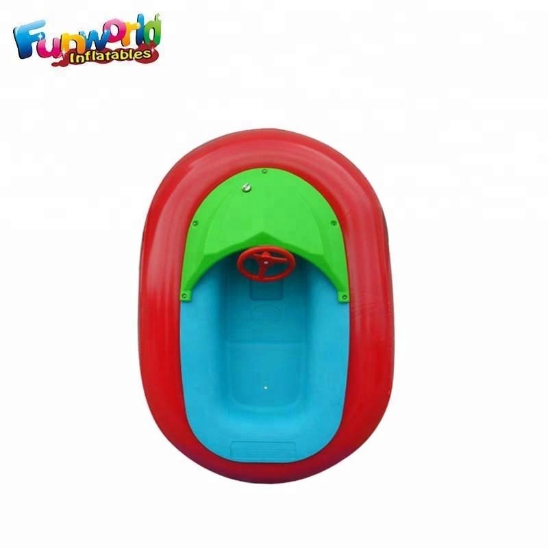 Cartoon kids and adults water bumper boat with battery bumper boat for pool