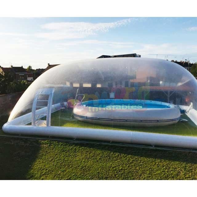 Commercial grade durable inflatable swimming equipment bubble tent inflatable pool cover dome