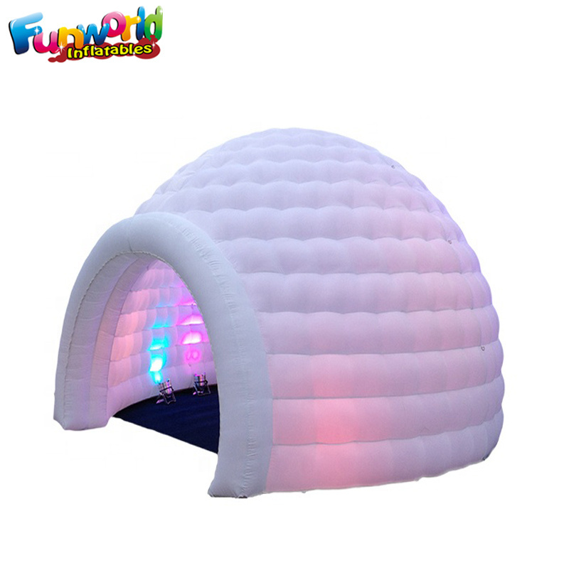 Tamano de color personalizado eventos al aire libre tienda hinchable domo inflable