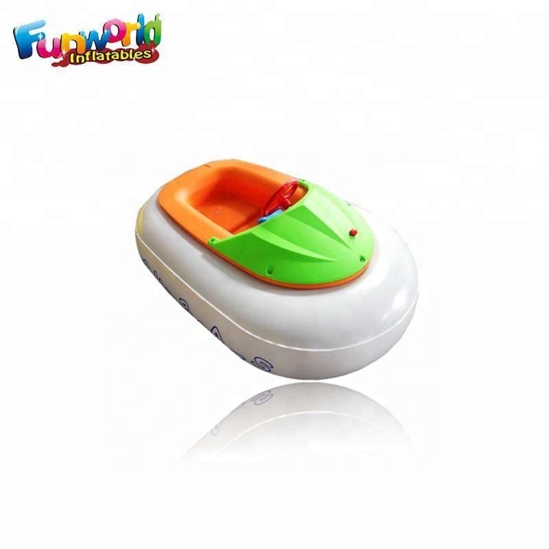 Cartoon kids and adults water bumper boat with battery bumper boat for pool