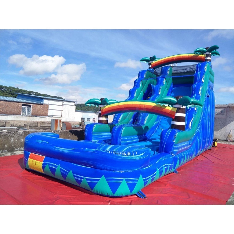 Kids commercial jumping bouncer piscina inflable con tobogan bounce house pool combo bouncer inflatable water slide