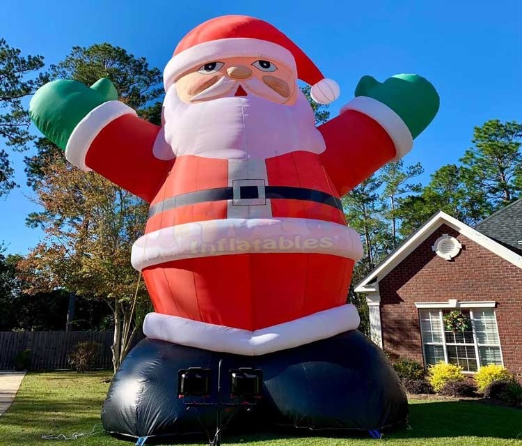 Commercial grade inflables de navidad  blow up christmas decoration advertising inflatable mega santa claus