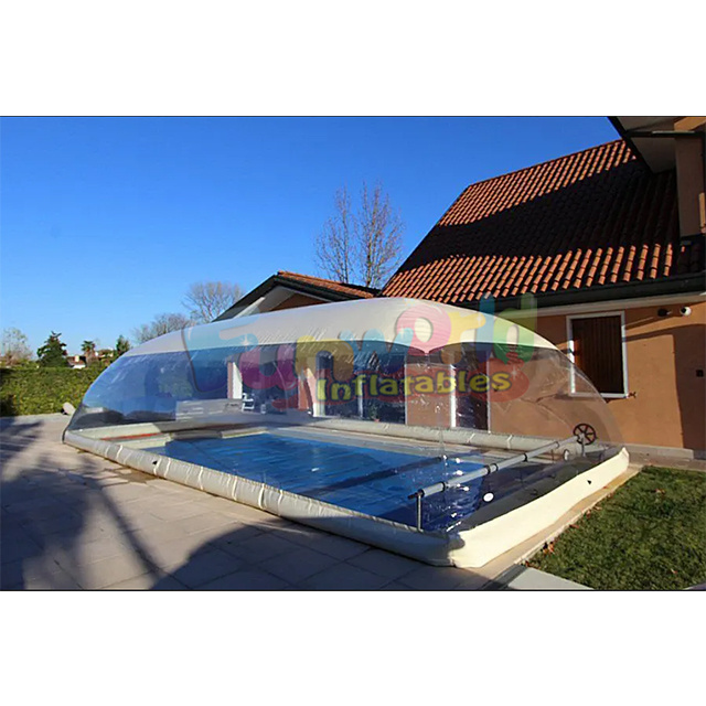 Commercial grade  retractable winter enclosures bubble domes inflat swim tent swimming inflatable pool  cover