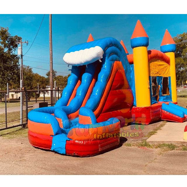 Commercial jumping castles sale unisex combo for rental business bouncy castle with slide good for business