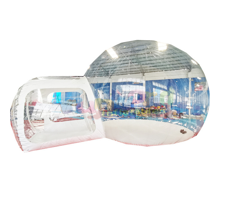 Transparente tienda de campana burbuja impermeable carpas de camping inflable