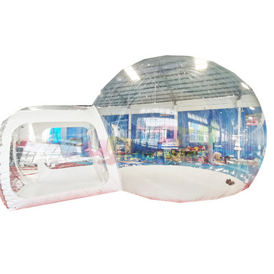 Transparente tienda de campana burbuja impermeable carpas de camping inflable