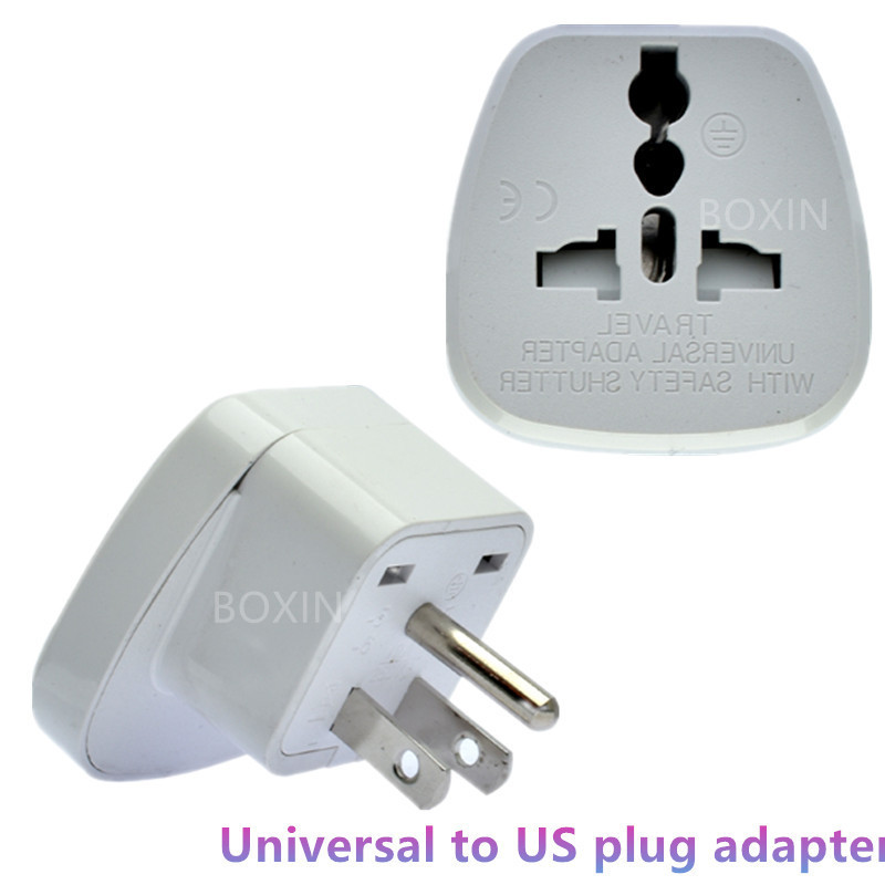 Taiwan power plug travel Universal to US plug adapter American standard 3-pin safety door CE 250V 10A  SS-5