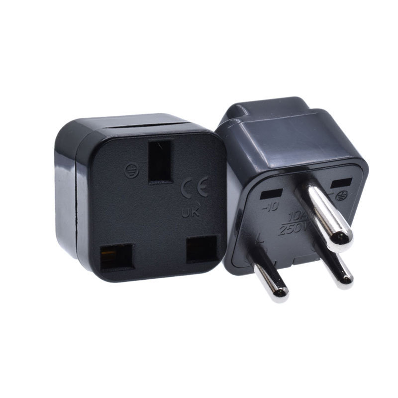 South Africa Power Plug Travel Dubai Saudi Arabia India Pakistan electric socket adapter Type D 10A250V black color England Plug