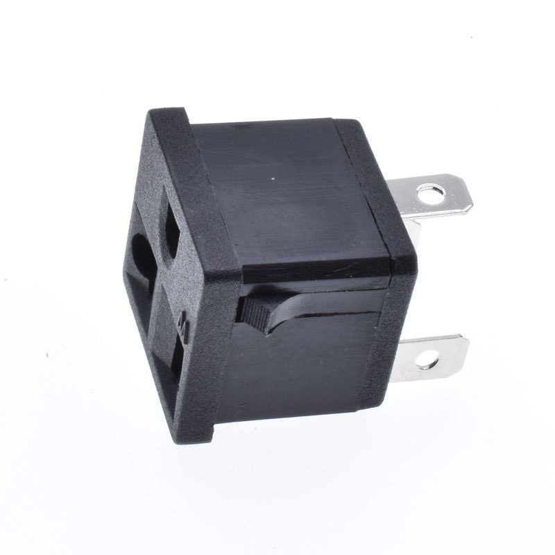 AC power socket US America Type B 3 jack 15A125V inlet electric connector WD-601Cassette power wall socket