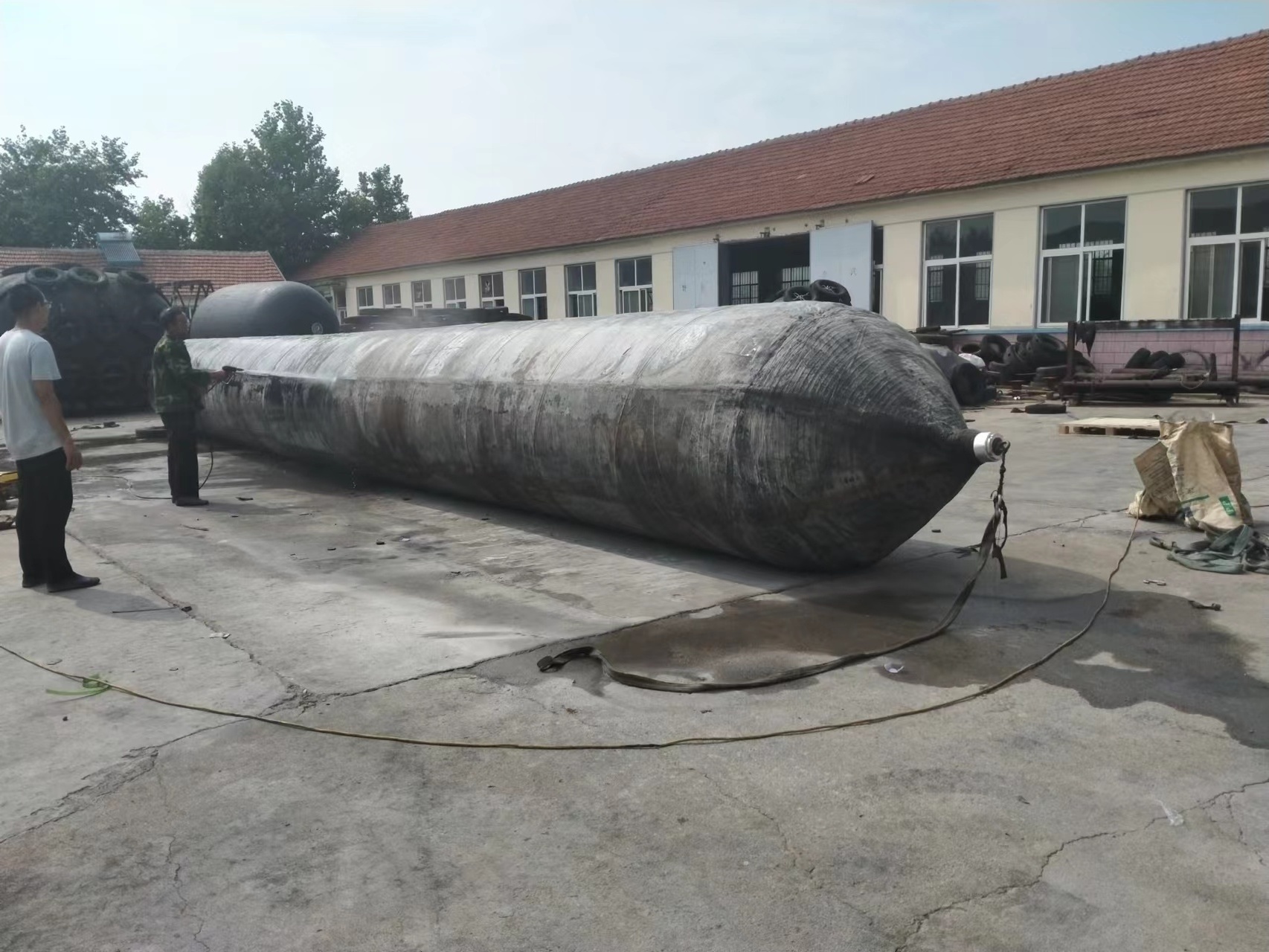 Marine Supplies Pontoon Boat Floating Dock used  marine salvage Airbags sale with Customized Size