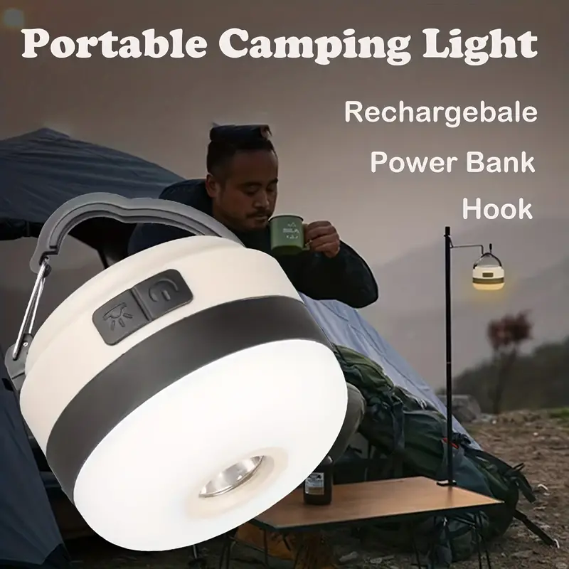 Portable Small Tent Camping lampara Lights LED Emergency Lamp  DimmableLed Hanging USB Rechargeable Camping Lantern Outdoor