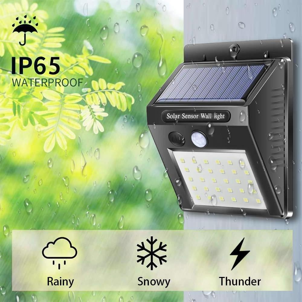 18650 Battery Powered Waterproof Security Night Emergency Wall Mounted Garden Outdoor PIR led Motion Sensor Solar wall Light