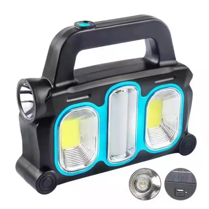 Outdoor New Design Multi-Function Solar Camping Lamp Torch Light Portable Rechargeable 3 In 1 Led Lanterns Solar Camping Light