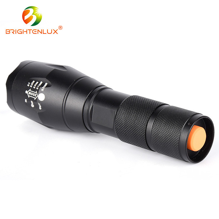 Factory wholesale IPX4 800 lumens 5 modes aluminum alloy waterproof tactical T6 led flashlight