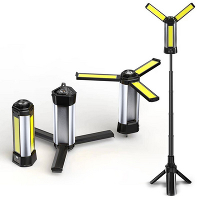 Type C working light XHP50 magnetic portable led cob telescopic tripod work light rechargeable