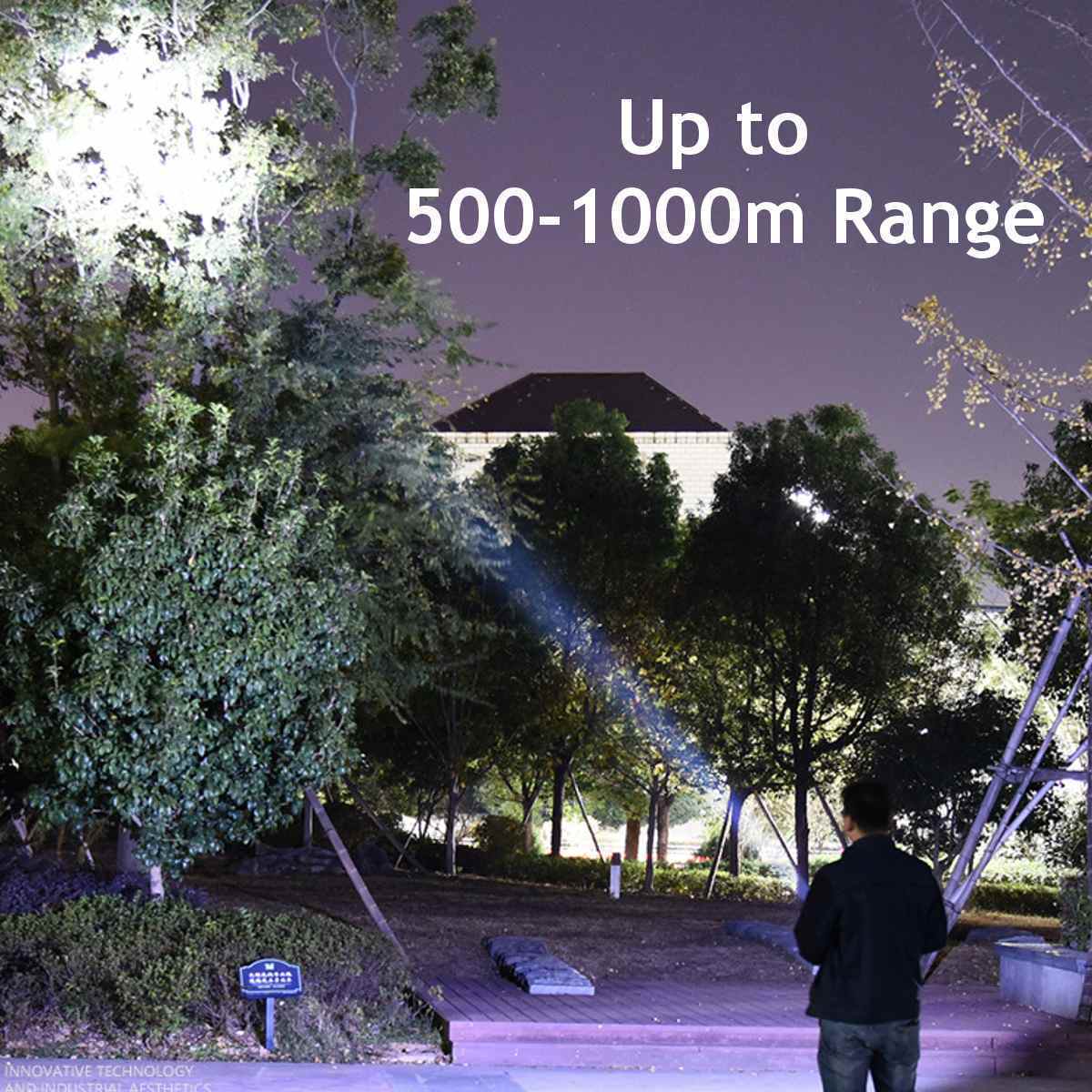 Outdoor ABS Spot Light Rechargeable Hand Held Search Light Portable Powerful Led Searchlight