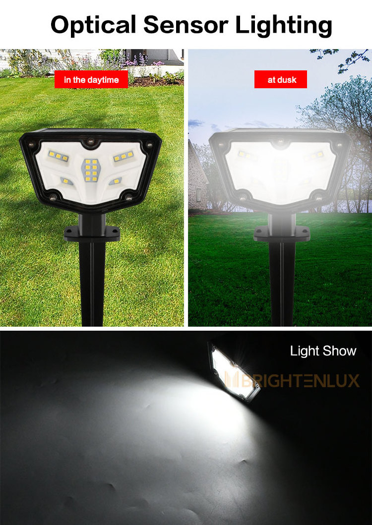 Wholesale Waterproof IP65 Outdoor Solar lawn Lights Sensor 16 LED Powered Spotlight LED Solar Garden Light