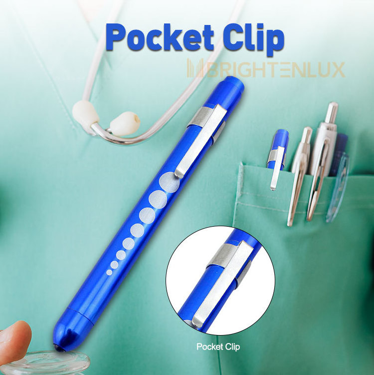 Portable Pocket Small LED pen light medical linterna 2*AAA DRY BATTERY Led Metal xpe led Pocket Mini Pen Flashlight with clip