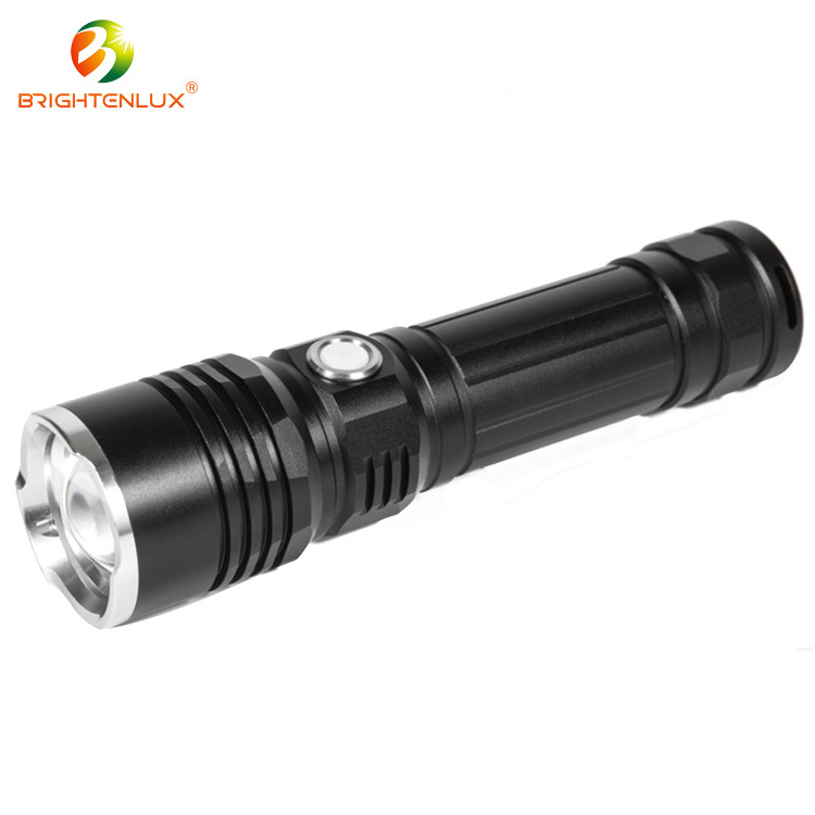 Brightenlux Tactical Flashlight Light Touch 1000m long range Rechargeable Led Flashlight With USB charger