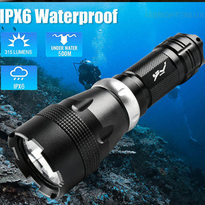 Professional Super Bright Led Powerful Scuba Diving Flashlight Underwater Torch Light Rechargeable Diving Flashlight underwater