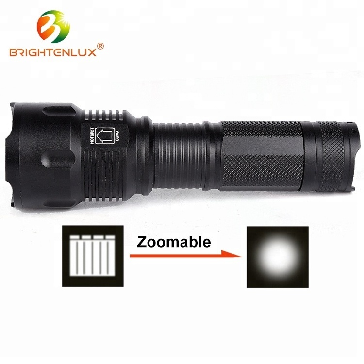 High Power Powerful 2500 Lumens Super Bright XHP70 Flashlight Waterproof Zoom Torch Light Rechargeable Tactical LED Flashlight