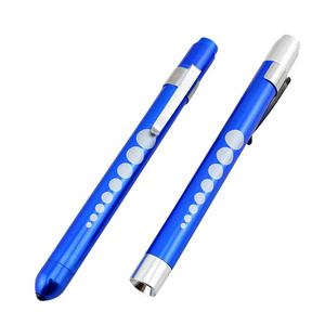 Portable Pocket Small LED pen light medical linterna 2*AAA DRY BATTERY Led Metal xpe led Pocket Mini Pen Flashlight with clip