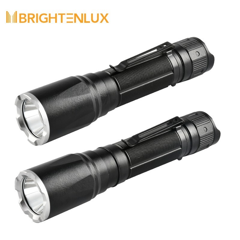 Brightenlux High Bright 2000 Lumens Pocket Clip Tactical Flashlight Torch XHP50 Led Type-C Rechargeable Flashlight