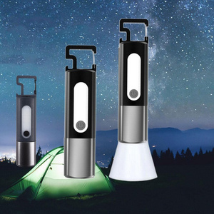 Portable Powerful LED EDC linterna Waterproof  Camping Torch Light LED COB ZOOM USB-C magnetic keychain Flashlight Rechargeable